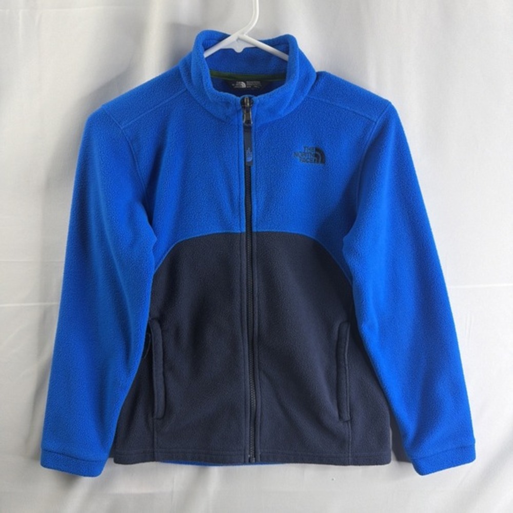 The North Face‎ Boys Medium 10/12 Fleece Full Zip Jacket Pockets Skiing Outdoors